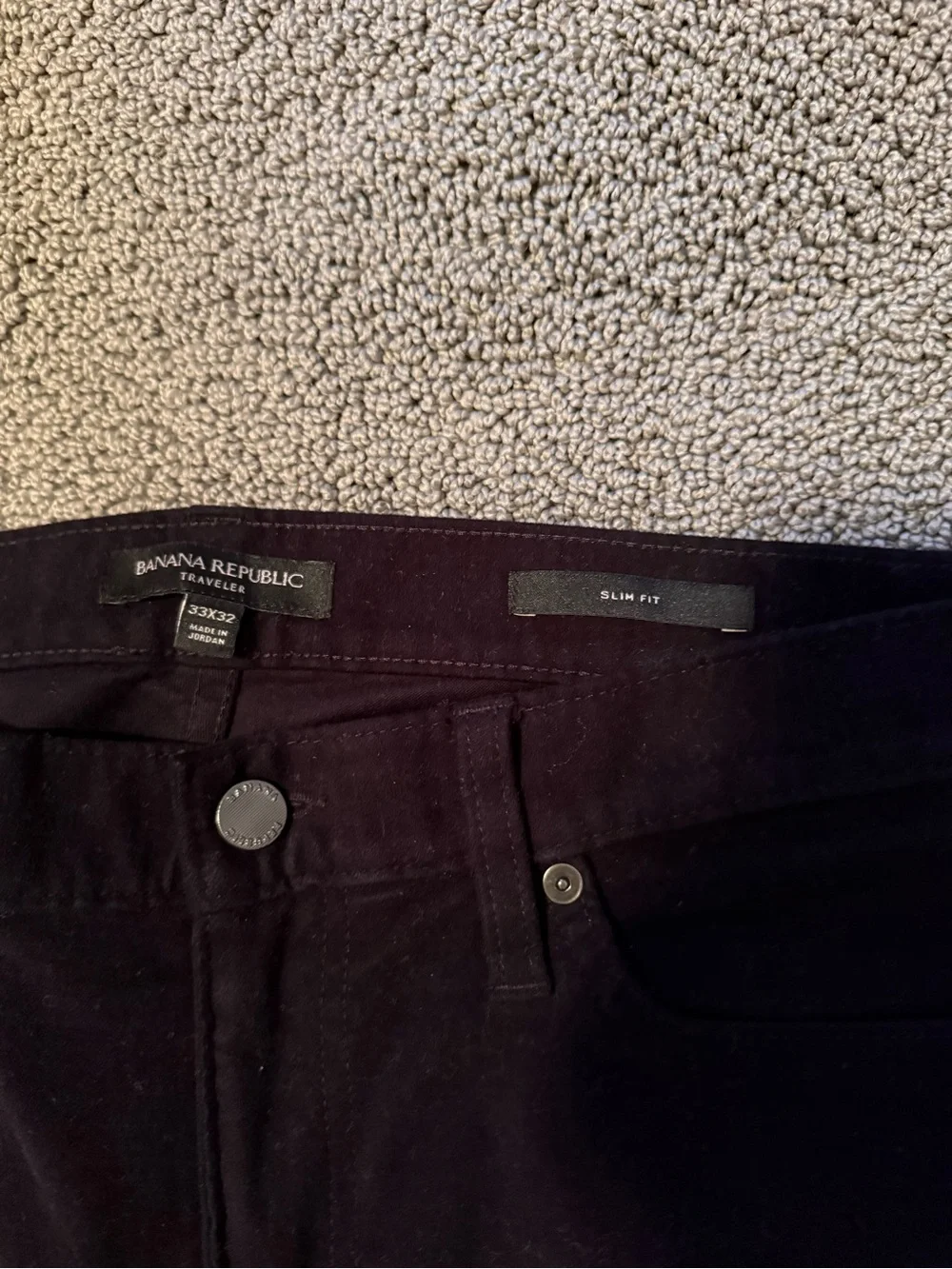 Banana Republic Traveler Black Slim Fit Jeans 32x32